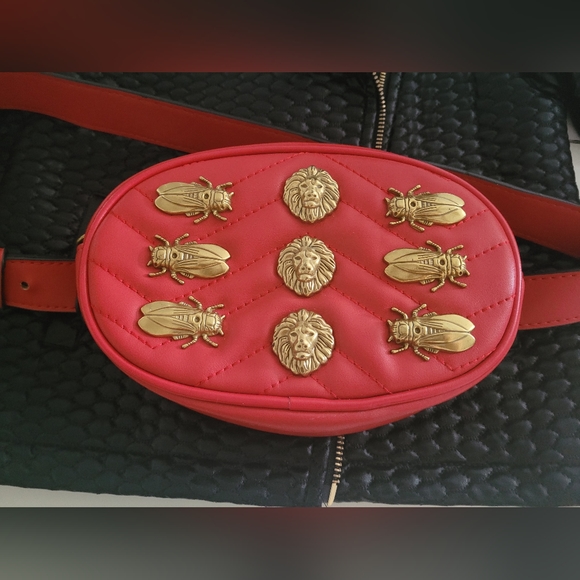 Girls Size 6 PL Quilted Moto Jacket with Pre-loved Letherett Fanny Pack! - Picture 4 of 8